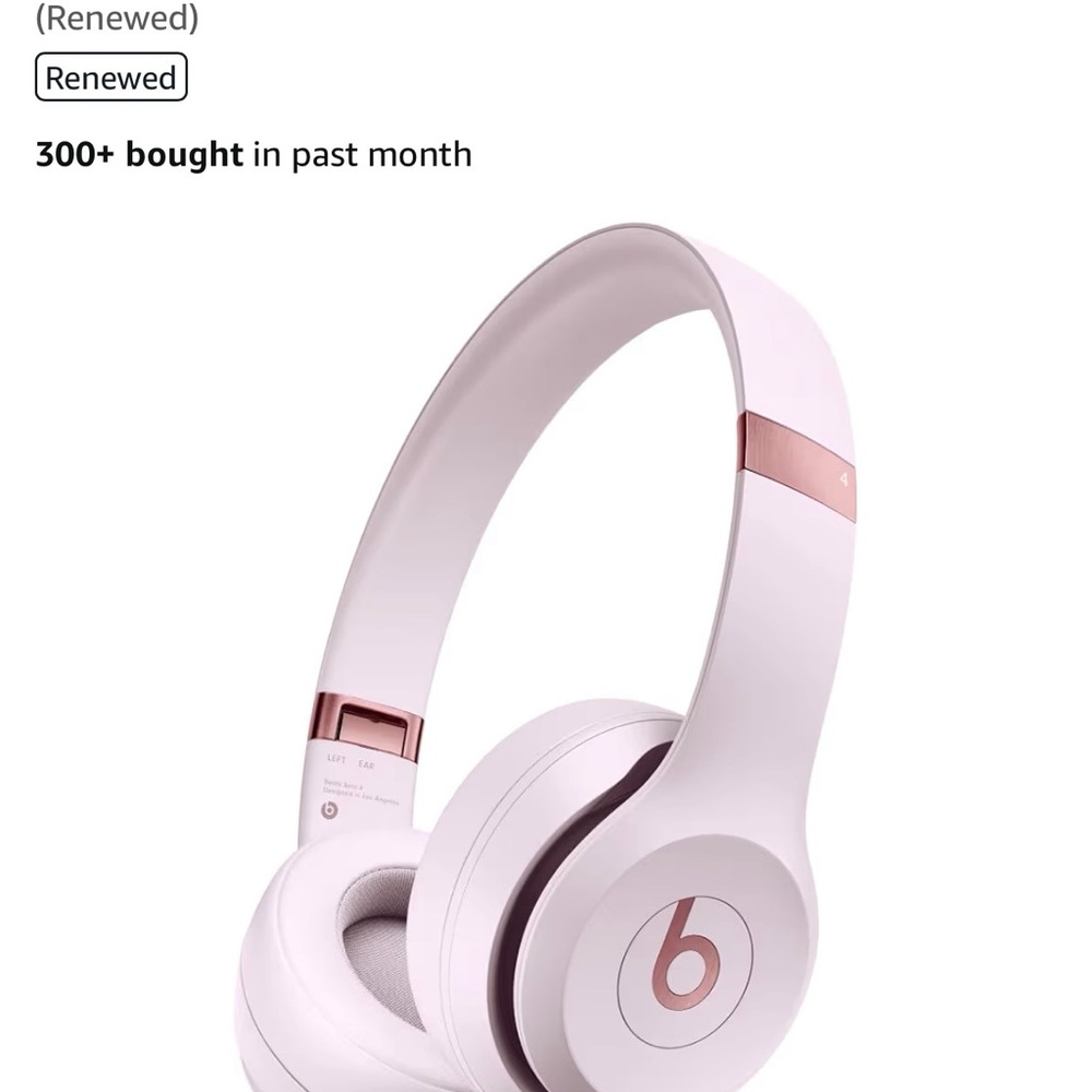 Pink Solo Beats 4 (Renewed)